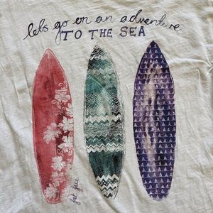 Fat Face surfing T-shirt, US size 4